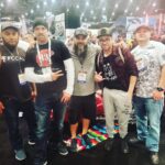 Jorge of Intense Audio and Performance, Coby Klein from Speed by Designs, Rene Rodrigez, Owner of Intense Audio and Performance, Matteo Vitali of Vity Designs based in Italy and Dennis Duran with the Intense Audio and Performance Team